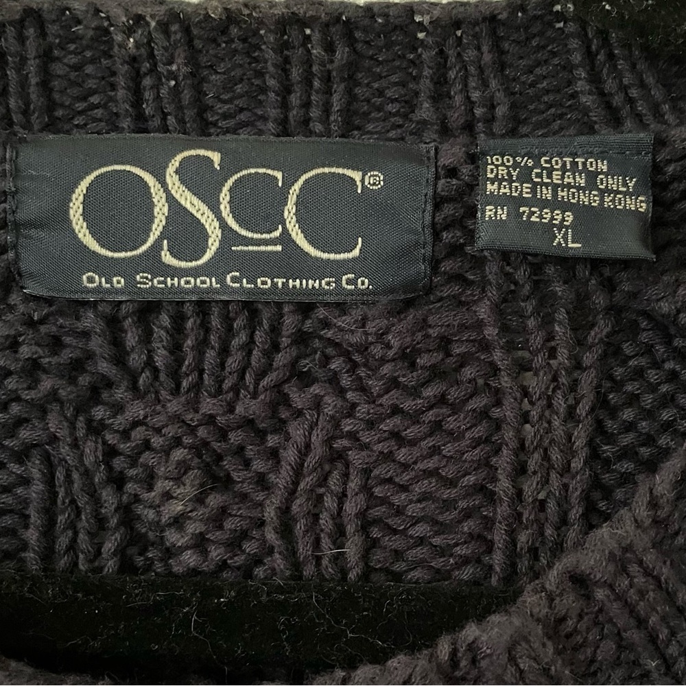 Harold’s OSCC Patchwork Knit Sweater - image 3